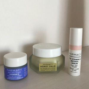Farmacy Honey Halo Moisurizer, Retinol Serum, & Niacinamide Night Mask Bundle